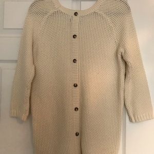Cynthia Rowley Back Button Sweatet